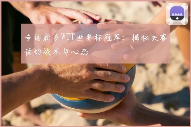 专访新乡WTT世界杯冠军：揭秘决赛夜的战术与心态